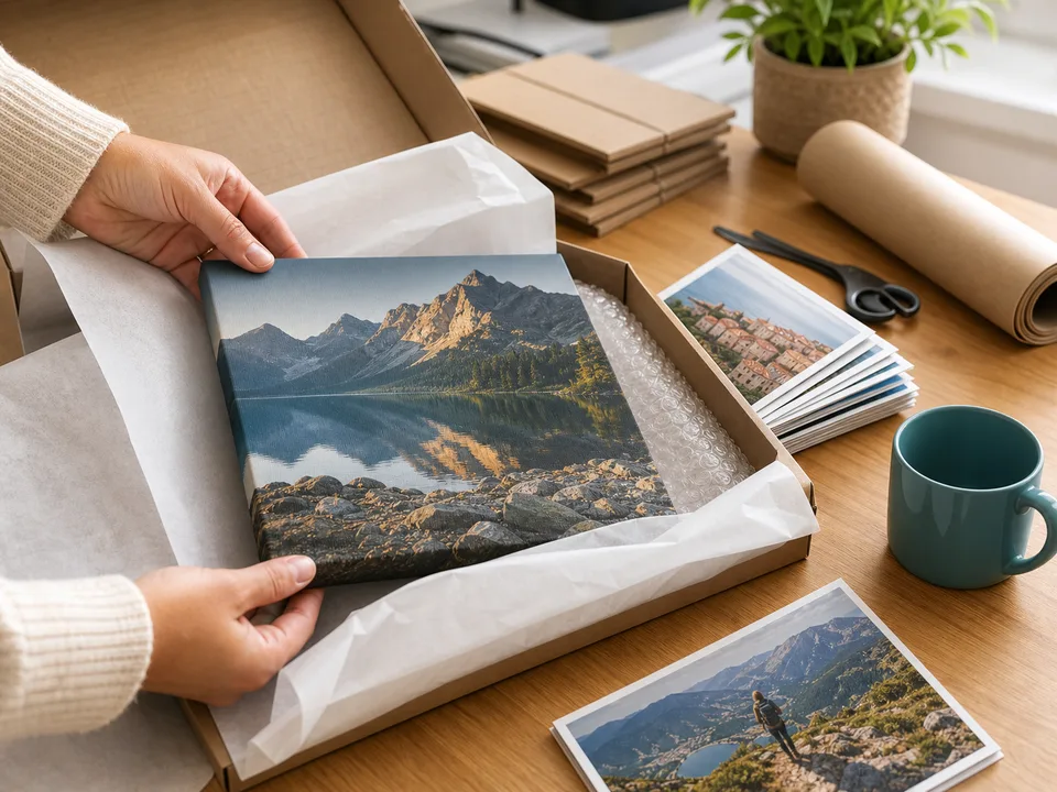 Hotová foto objednávka pripravená na zabalenie