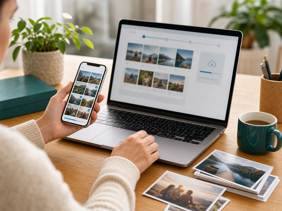 Nahrávanie fotografií z mobilu a počítača