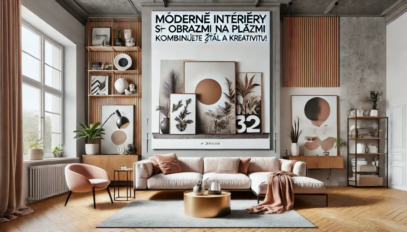 Obrazy na plátne v modernom interiéri - ako zladiť veľkoformátové obrazy s dizajnom bytu.