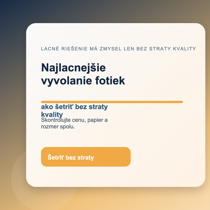 Porovnanie ceny a kvality pri tlači fotiek